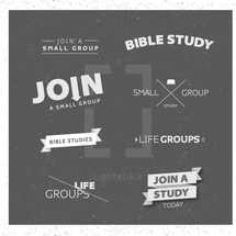 life groups, join a study today, Bible studies, join a small group, small group, words, lettering, groups, Bible study 