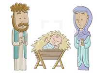 holy family cartoon 