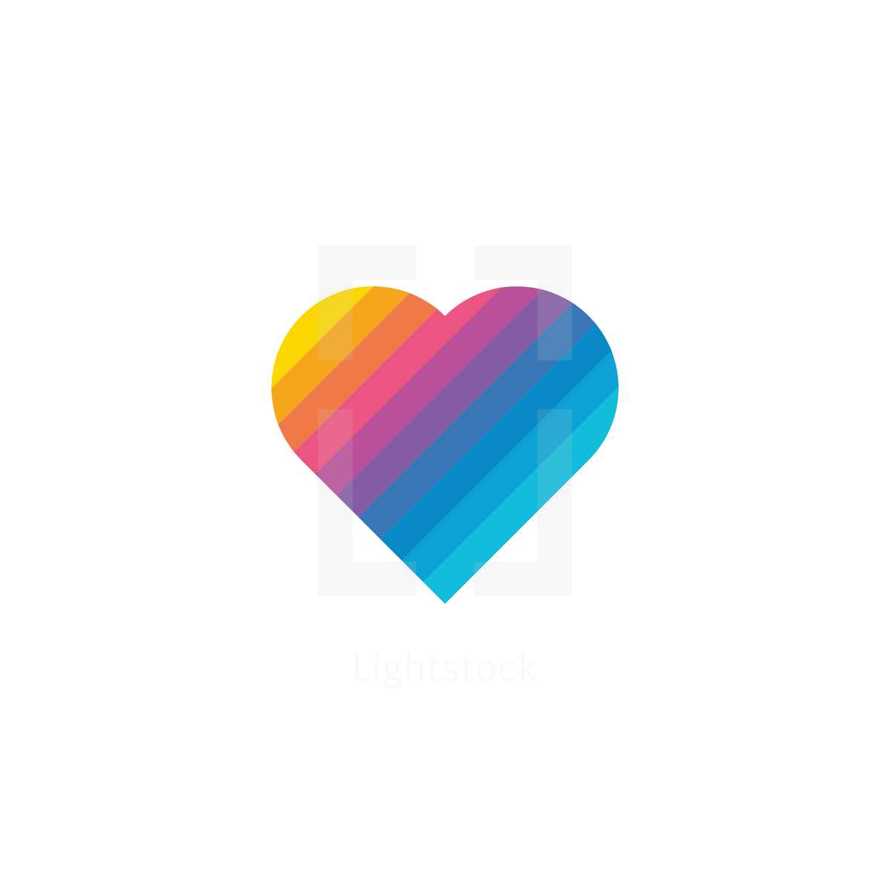 rainbow heart 