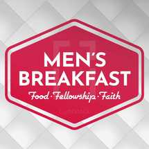 mens breakfast group ministry event invitation 