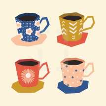decorative coffee mugs 
