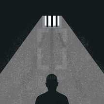behind bars in jail 