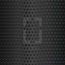 black punched metal background