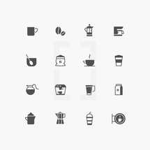 coffee icon set 