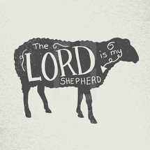 sheep - the lord is my shepherd 
