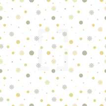 snowflakes and polka dots 