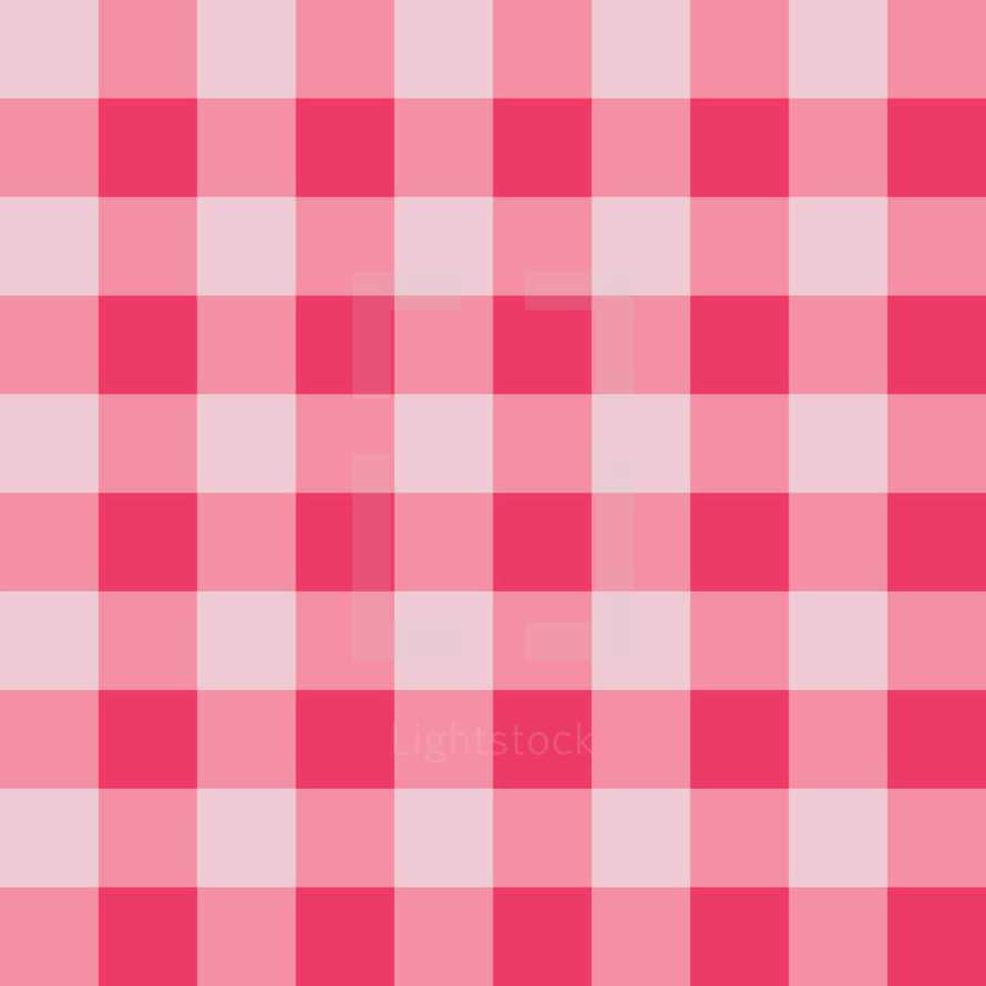 pink gingham background 