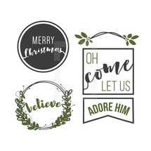 Merry christmas, oh come let us adore him, believe, Christmas 