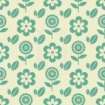green floral pattern 