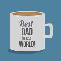 Best Dad in the world coffee mug