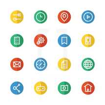 Colorful Web Icons.