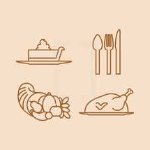Thanksgiving icons 