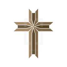 brown cross icon 