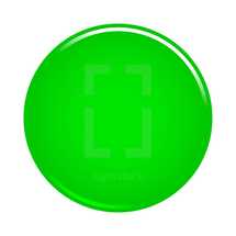 glossy green button 