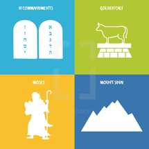 ten commandments, Moses, Mount Sanai, Golden Calf 
