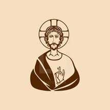 Jesus headshot icon
