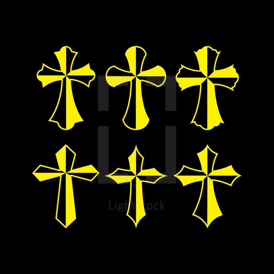 yellow crosses 