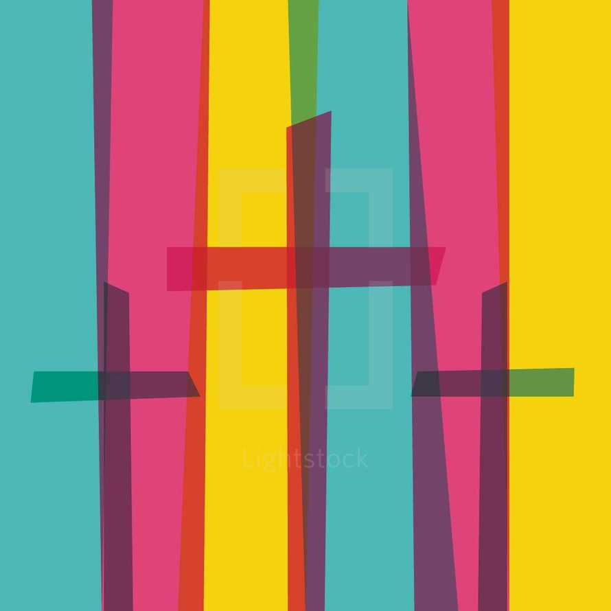three crosses abstract 