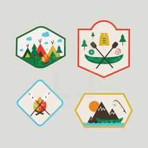 summer camp badges