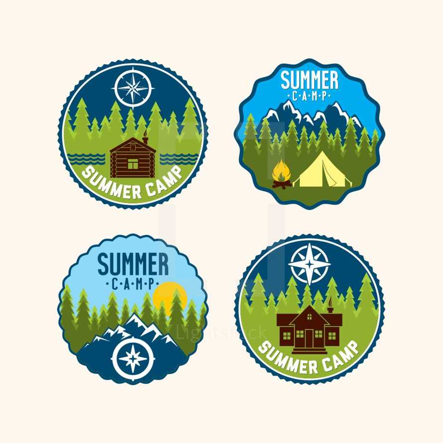 summer camp badge 