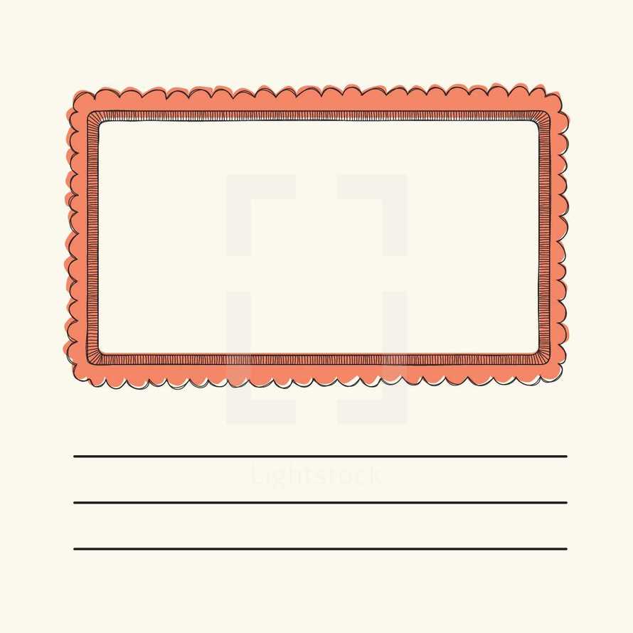 oblong, border, box, frame, note, lines, mail, stamp, envelope