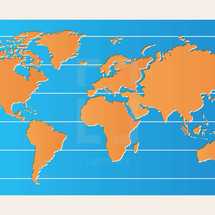 an offset world map.