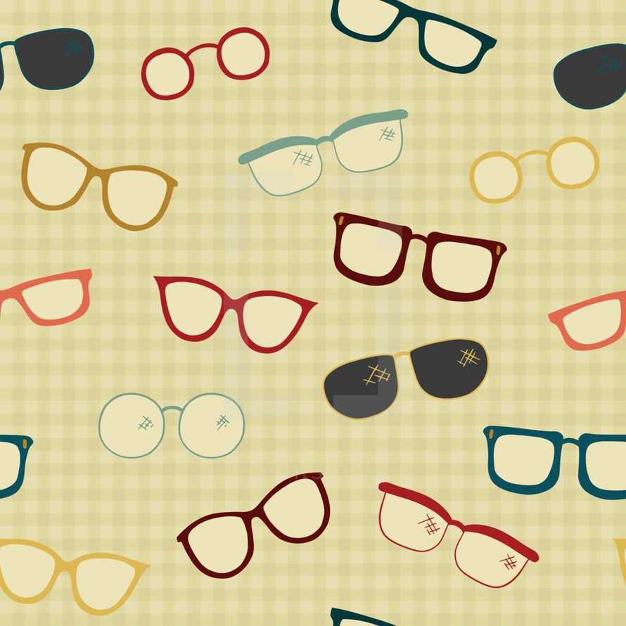 eye glasses pattern 