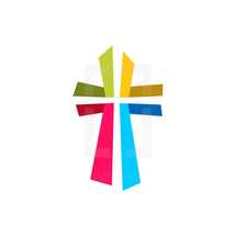 colorful cross logo 
