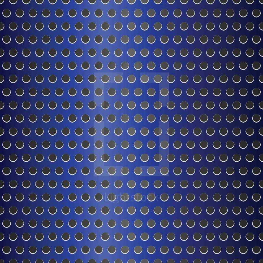 blue chrome punched metal background 