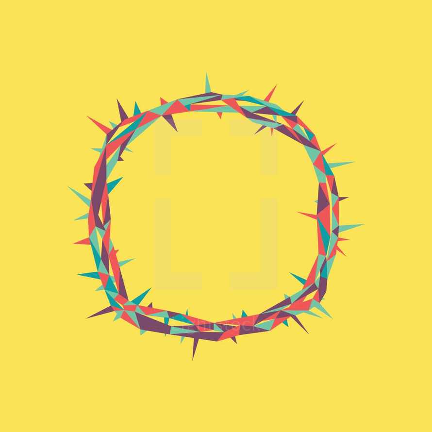 colorful crown of thorns 