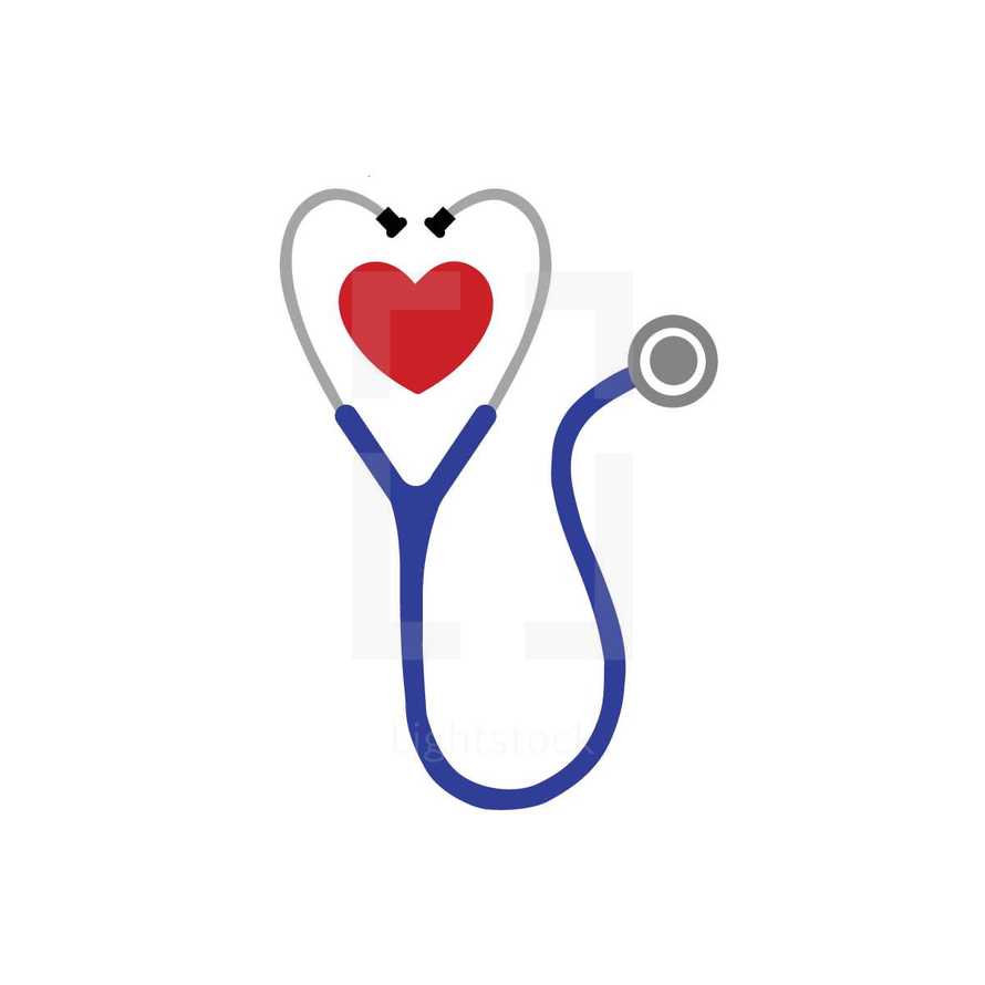 stethoscope, heart, medicine, icon