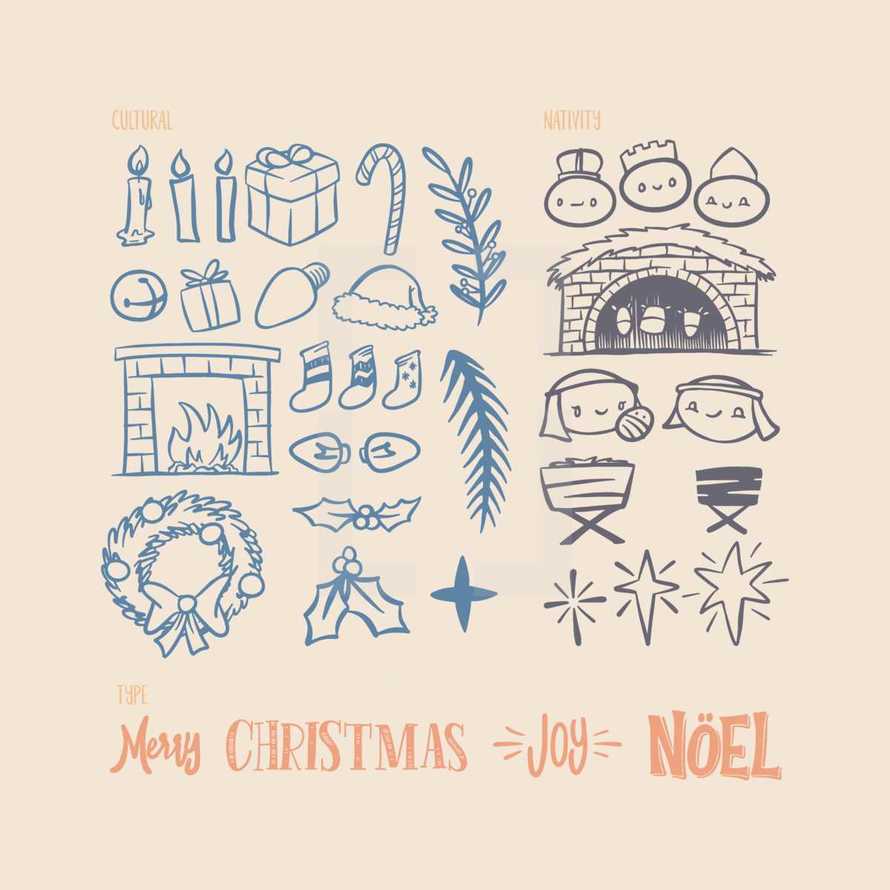 Christmas illustrations 