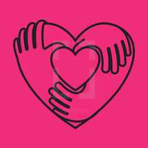 Heart, Hands, Hug, Love, Unity, Community, Together