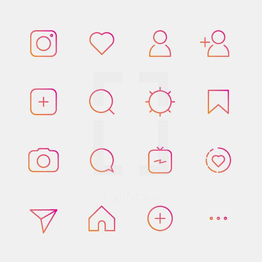 instagram icons
