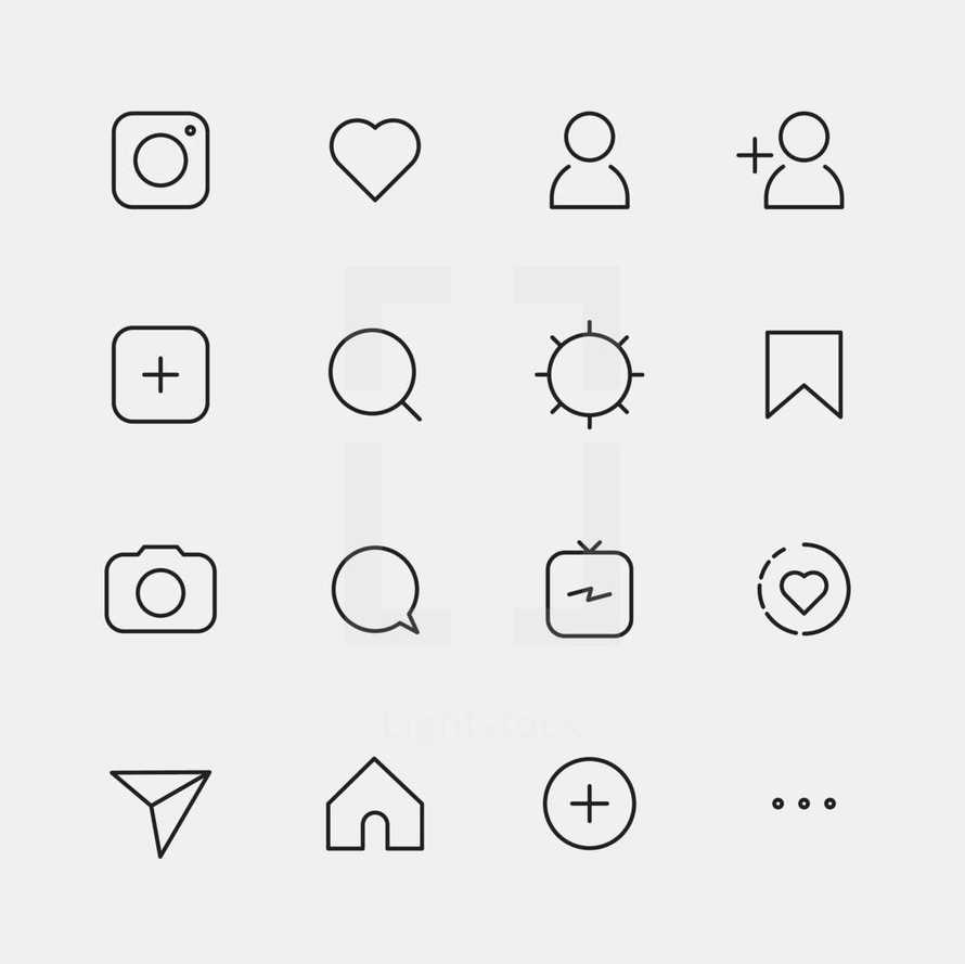 instagram icons 
