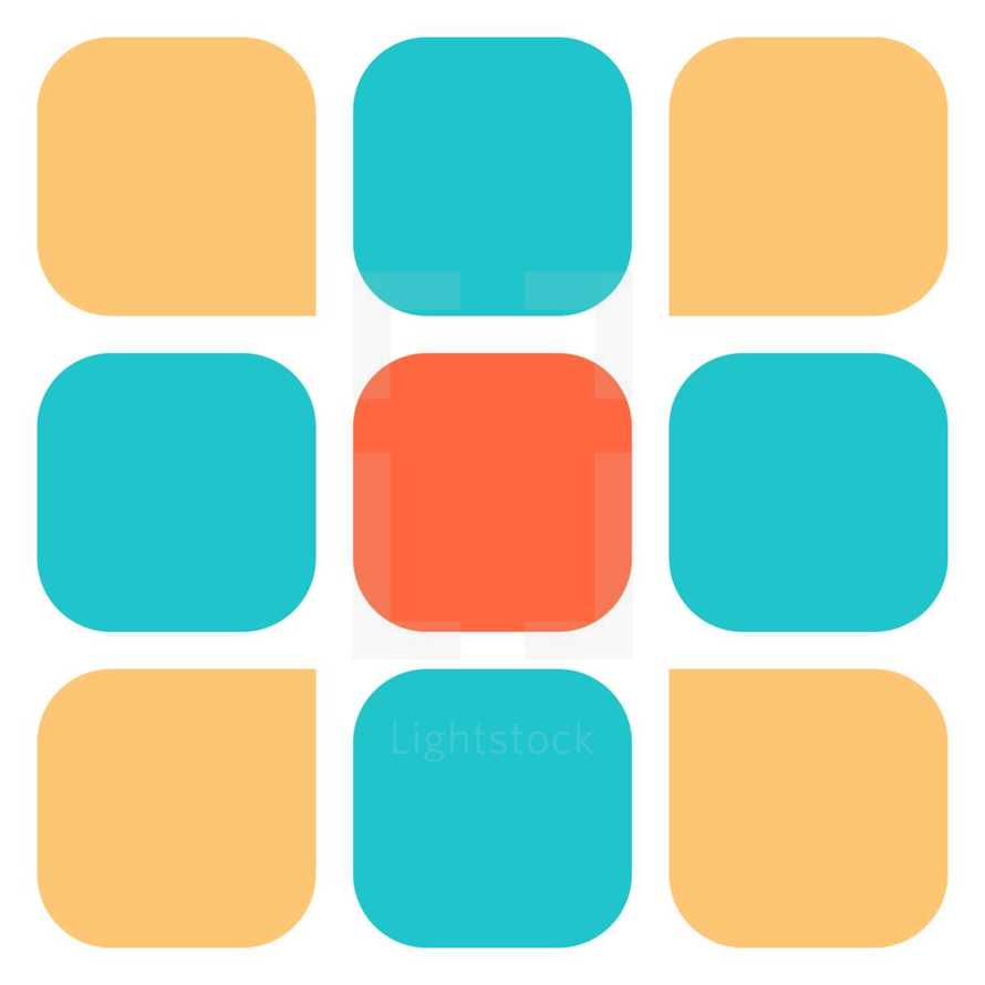 squares poster template 