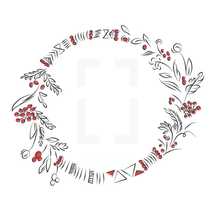 wreath with berries 