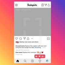 Instagram style social post mockup template