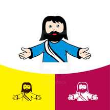 Jesus cartoon icon
