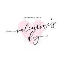 February 14th Valentine's Day 