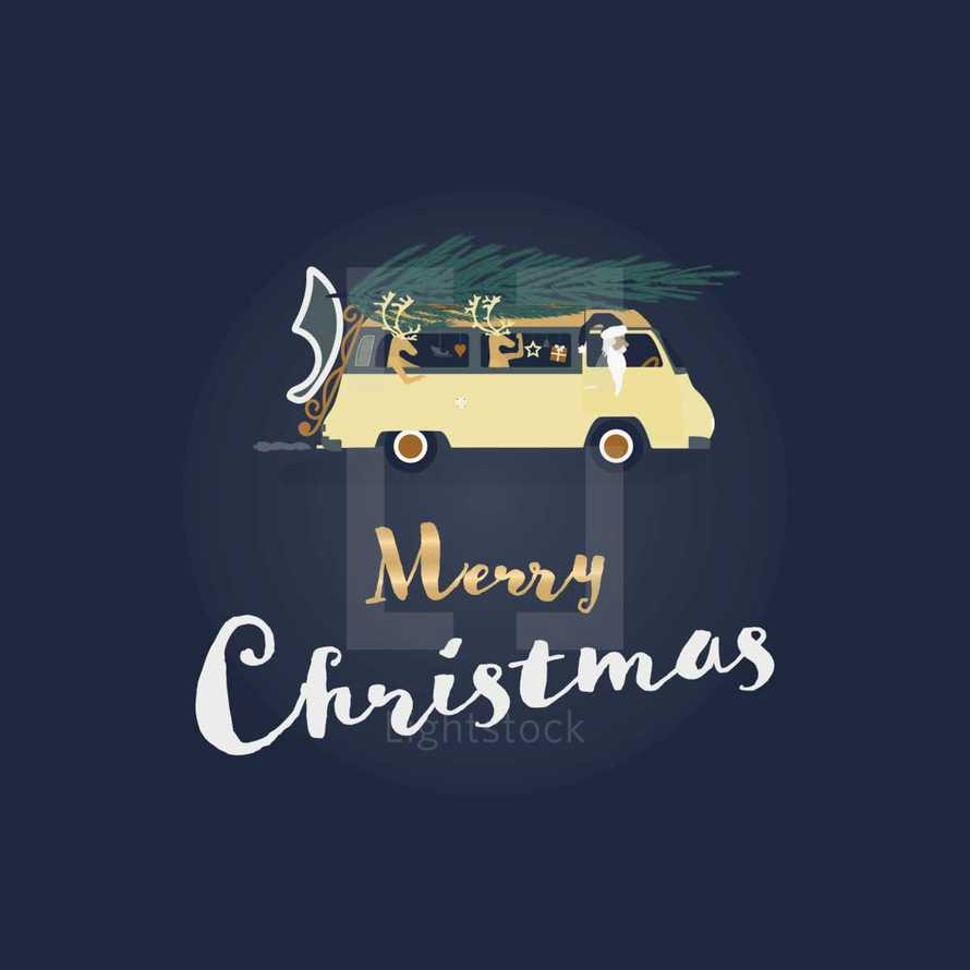 Merry Christmas van