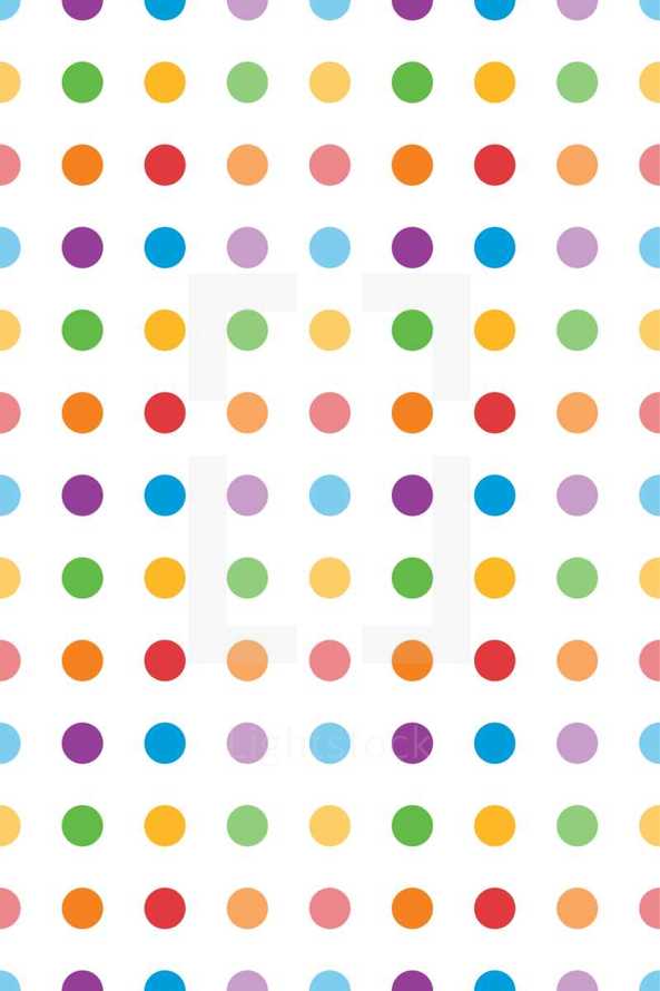 colorful polka dot pattern 